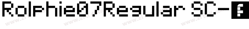 Rolphie07Regular SC字体转换